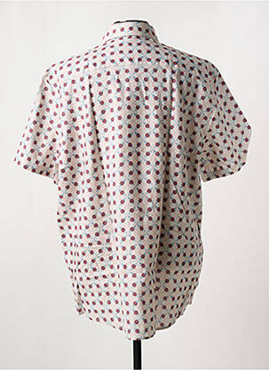 Chemise manches courtes imprimé fantaisie beige CARLOS CORDOBA homme