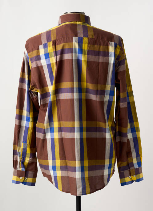 Chemise manches longues marron CARLOS CORDOBA pour homme