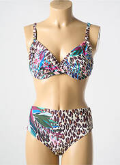 Maillot de bain 2 pièces marron TAMOURÉ pour femme seconde vue