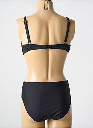 Maillot de bain 2 pièces stretch haut soutien-gorge emboitant noir TAMOURÉ femme