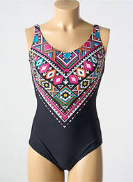 Maillot de bain 1 pièce imprimé fantaisie noir TAMOURÉ femme