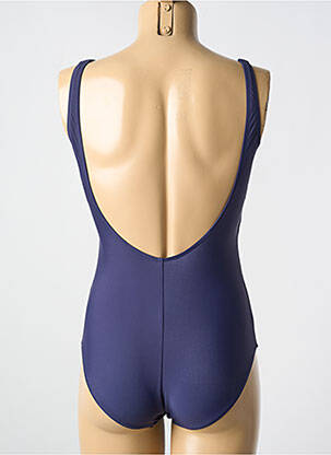 Maillot de bain 1 pièce imprimé fantaisie haut soutien-gorge moulé bleu TAMOURÉ femme