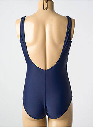 Maillot de bain 1 pièce imprimé fantaisie haut soutien-gorge moulé bleu TAMOURÉ femme
