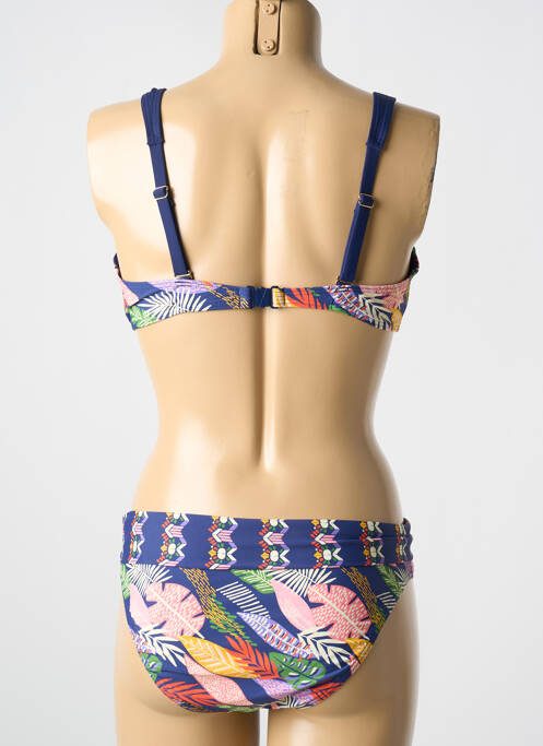 Maillot de bain 2 pièces bleu TAMOURÉ pour femme