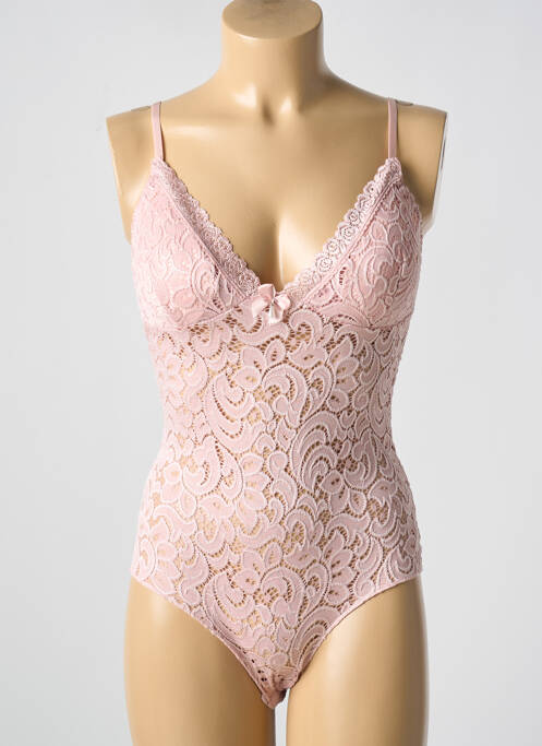 Body lingerie rose ANCONA pour femme