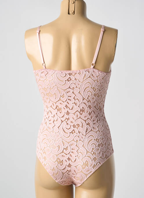 Body lingerie rose ANCONA pour femme