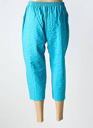 Pantacourt coupe droite bleu ATLANTA femme