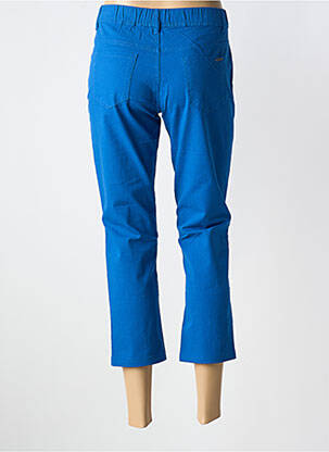 Pantacourt coupe droite bleu S.QUISE femme