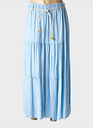 Jupe longue coupe évasée bleu clair LA PETITE NÎMOISE femme