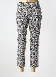 Pantalon 7/8 fermeture zippée sous rabat boutonné noir WALTRON femme