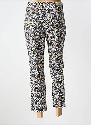 Pantalon 7/8 fermeture zippée sous rabat boutonné noir WALTRON femme