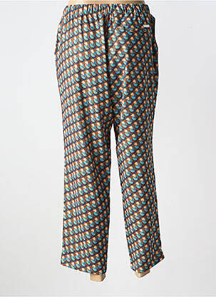 Pantalon droit tissage crêpe taille normale marron WALTRON femme
