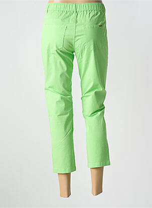 Pantalon 7/8 taille élastique vert S.QUISE femme