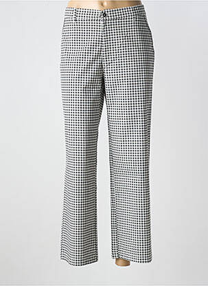 Pantalon 7/8 fermeture zippée sous rabat boutonné noir WALTRON femme