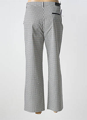 Pantalon 7/8 fermeture zippée sous rabat boutonné noir WALTRON femme