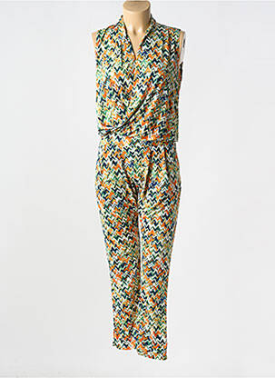 Combi-pantalon coupe fluide sans manche vert ATLANTA femme