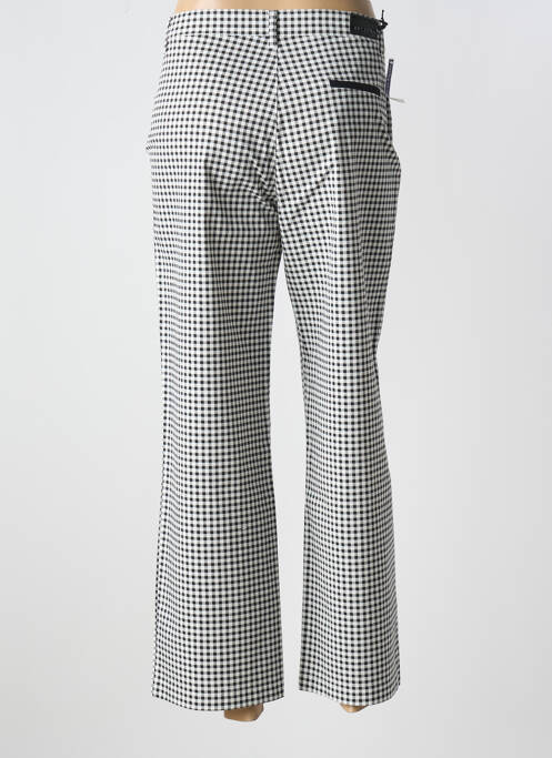 Pantalon 7/8 fermeture zippée sous rabat boutonné noir WALTRON femme