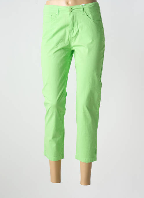 Pantalon 7/8 vert S.QUISE pour femme