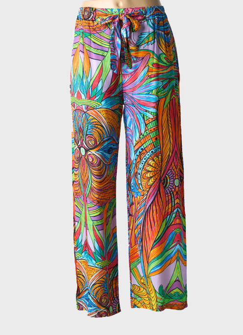 Pantalon droit bleu LAGON BLEU pour femme