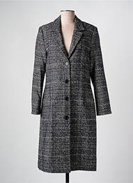 Manteau long coupe cintrée sans capuche gris GUY DUBOUIS femme