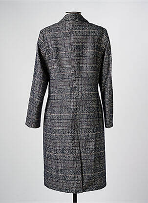 Manteau long coupe cintrée sans capuche gris GUY DUBOUIS femme