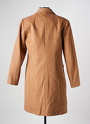 Manteau long coupe cintrée sans capuche marron GUY DUBOUIS femme
