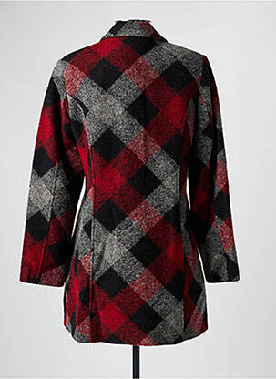 Manteau court poches sans capuche rouge GUY DUBOUIS femme