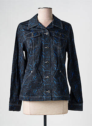 Veste casual col chemisier noir GUY DUBOUIS femme