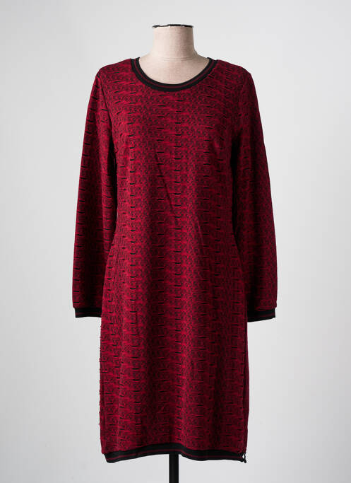 Robe mi-longue rouge GUY DUBOUIS femme
