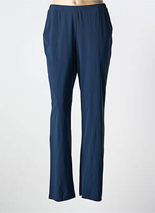 Pantalon droit taille élastique bleu MERI & ESCA femme