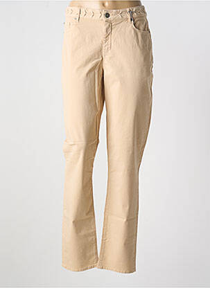 Pantalon droit fermeture zippée sous rabat boutonné beige LEE COOPER femme