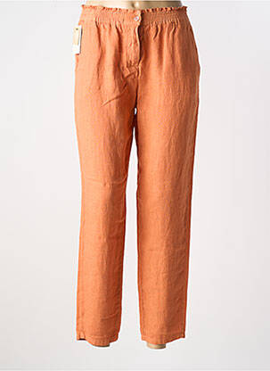 Pantalon droit taille élastique orange LCDN femme