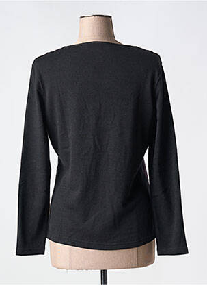 Pull coupe cintrée manches longues noir S.QUISE femme