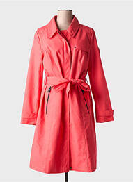 Trench finition intérieure doublée sans capuche rouge DISTRICT femme