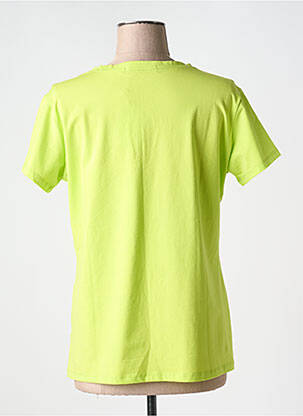 T-shirt col v manches courtes vert S.QUISE femme