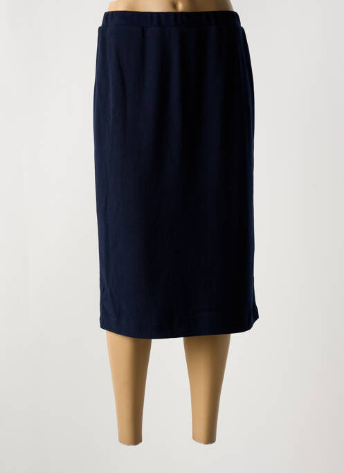 Jupe mi-longue bleu GUY DUBOUIS pour femme