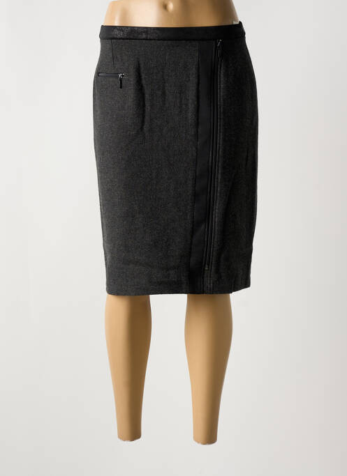Jupe mi-longue gris GUY DUBOUIS pour femme