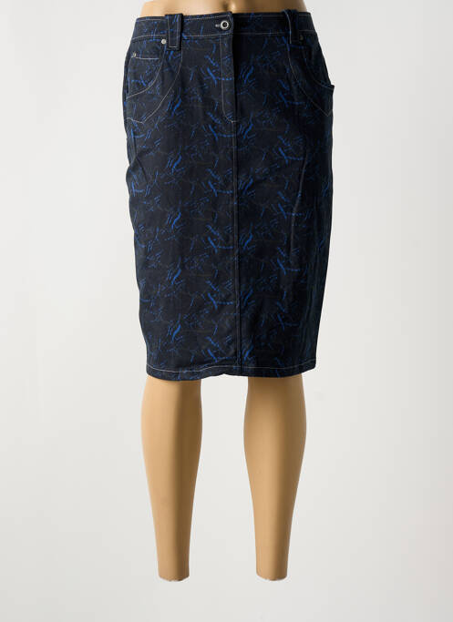 Jupe mi-longue noir GUY DUBOUIS pour femme