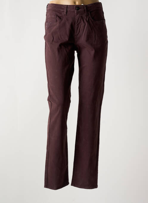 Pantalon slim marron GUY DUBOUIS pour femme