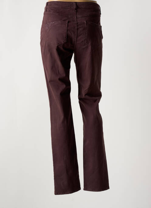 Pantalon slim marron GUY DUBOUIS pour femme