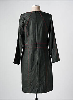 Robe mi-longue manches longues manches longues vert GREGORY PAT femme