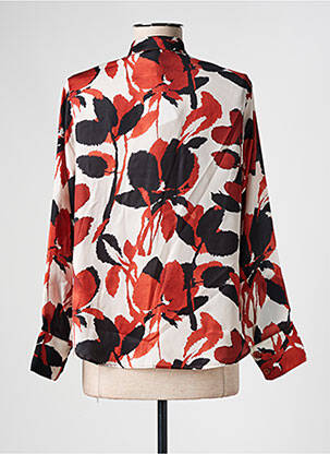 Chemisier imprimé fleurs manches longues orange GREGORY PAT femme