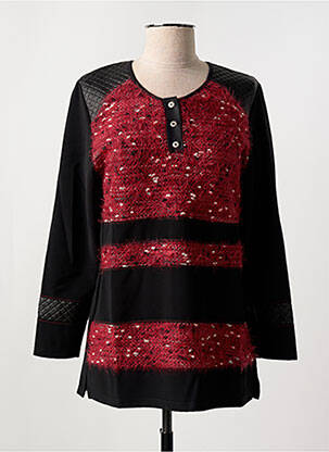 Pull coupe cintrée manches longues rouge GUY DUBOUIS femme