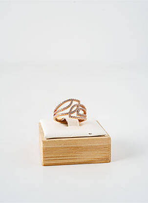 Bague ornement oxyde de zirconium rose ROBBEZ MASSON femme