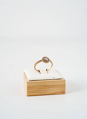 Bague ornement oxyde de zirconium or COQUE DE NACRE femme