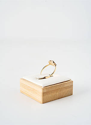 Bague ornement oxyde de zirconium or LA COQUE DE NACRE femme