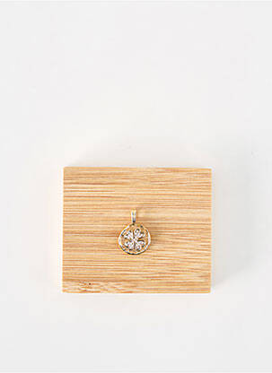 Pendentif ornement oxyde de zirconium or LA COQUE DE NACRE femme