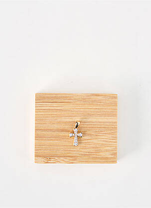 Pendentif ornement oxyde de zirconium or LA COQUE DE NACRE femme