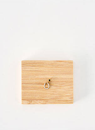 Pendentif ornement oxyde de zirconium or CLEMENT COUTY femme