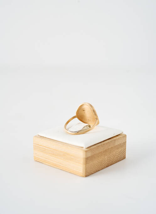 Bague matériaux plaqué or or LA COQUE DE NACRE femme
